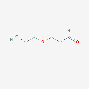 molecular formula C6H12O3 B14377441 3-(2-Hydroxypropoxy)propanal CAS No. 89769-38-0