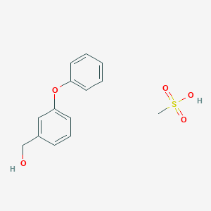 molecular formula C14H16O5S B14377485 Methanesulfonic acid;(3-phenoxyphenyl)methanol CAS No. 88467-12-3