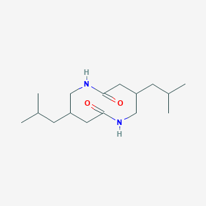 molecular formula C16H30N2O2 B1437749 4,9-Diisobutyl-1,6-diazecane-2,7-dione CAS No. 1990538-03-8