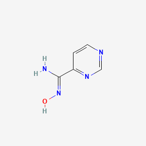 molecular formula C5H6N4O B1437751 N'-hydroxypyrimidine-4-carboximidamide CAS No. 51285-11-1