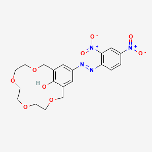molecular formula C20H22N4O9 B1437758 15-Crown-4 [4-(2,4-Dinitrophenylazo)phenol] CAS No. 81238-57-5
