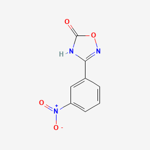 molecular formula C8H5N3O4 B1437759 3-(3-Nitrophenyl)-4,5-dihydro-1,2,4-oxadiazol-5-one CAS No. 24011-15-2