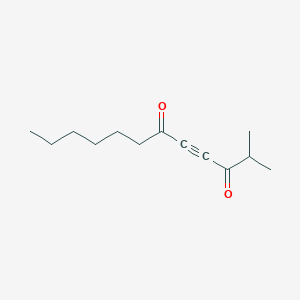 molecular formula C13H20O2 B14377600 2-Methyldodec-4-yne-3,6-dione CAS No. 89384-34-9