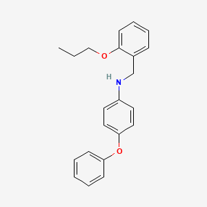 molecular formula C22H23NO2 B1437767 4-phenoxy-N-[(2-propoxyphenyl)methyl]aniline CAS No. 1040687-76-0