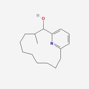 molecular formula C16H25NO B14377680 Hydroxymuscopyridine B CAS No. 89368-40-1