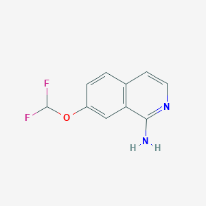 molecular formula C10H8F2N2O B1437770 7-(Difluoromethoxy)isoquinolin-1-amine CAS No. 1552892-71-3