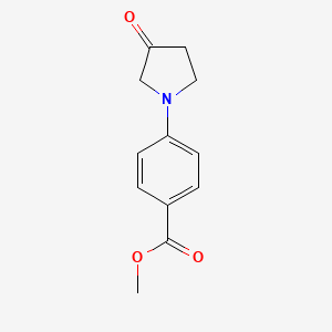 molecular formula C12H13NO3 B14377733 Methyl 4-(3-oxopyrrolidin-1-yl)benzoate CAS No. 90030-20-9