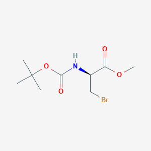 molecular formula C9H16BrNO4 B1437776 3-Bromo-N-Boc-D-alanine methyl ester CAS No. 402726-50-5