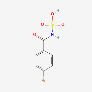 molecular formula C7H6BrNO4S B14377792 (4-Bromobenzoyl)sulfamic acid CAS No. 89782-97-8