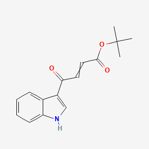 molecular formula C16H17NO3 B14377822 tert-Butyl 4-(1H-indol-3-yl)-4-oxobut-2-enoate CAS No. 88098-18-4