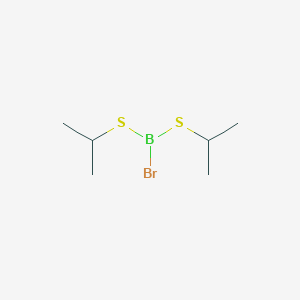 molecular formula C6H14BBrS2 B14377826 Borane, bromobis[(1-methylethyl)thio]- CAS No. 89449-88-7