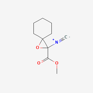 molecular formula C10H13NO3 B14377833 Methyl 2-isocyano-1-oxaspiro[2.5]octane-2-carboxylate CAS No. 90179-11-6