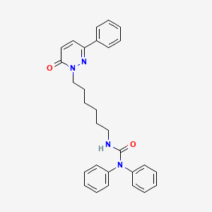 molecular formula C29H30N4O2 B14377838 N'-[6-(6-Oxo-3-phenylpyridazin-1(6H)-yl)hexyl]-N,N-diphenylurea CAS No. 88421-29-8