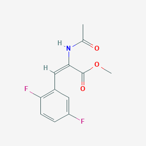 molecular formula C12H11F2NO3 B1437787 2-乙酰氨基-3-(2,5-二氟苯基)丙烯酸甲酯 CAS No. 959246-87-8