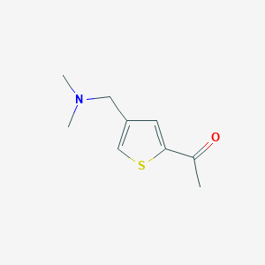 molecular formula C9H13NOS B1437792 1-{4-[(Dimethylamino)methyl]-2-thienyl}ethanone CAS No. 959237-37-7