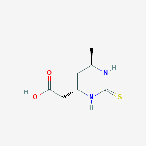 rac-[(4S,6R)-6-methyl-2-thioxohexahydropyrimidin-4-yl]acetic acid