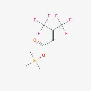 molecular formula C8H10F6O2Si B14377952 Trimethylsilyl 4,4,4-trifluoro-3-(trifluoromethyl)but-2-enoate CAS No. 88237-43-8