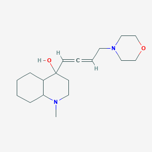 molecular formula C18H30N2O2 B14377972 1-Methyl-4-[4-(morpholin-4-yl)buta-1,2-dien-1-yl]decahydroquinolin-4-ol CAS No. 89562-79-8