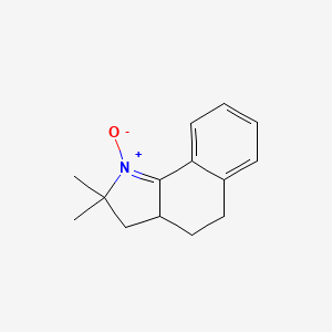molecular formula C14H17NO B14378025 2,2-Dimethyl-1-oxo-3,3a,4,5-tetrahydro-2H-1lambda~5~-benzo[g]indole CAS No. 89718-65-0