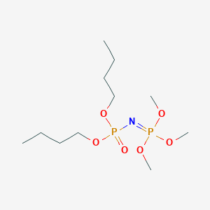 molecular formula C11H27NO6P2 B14378054 Trimethyl N-(dibutoxyphosphoryl)phosphorimidate CAS No. 87992-70-9