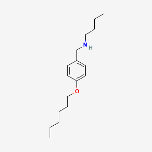 molecular formula C17H29NO B1437811 N-[4-(Hexyloxy)benzyl]-1-butanamine CAS No. 1040691-83-5