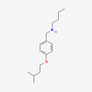 molecular formula C16H27NO B1437812 N-[4-(Isopentyloxy)benzyl]-1-butanamine CAS No. 1036438-15-9