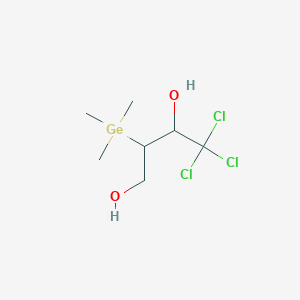 molecular formula C7H15Cl3GeO2 B14378131 4,4,4-Trichloro-2-(trimethylgermyl)butane-1,3-diol CAS No. 88237-41-6