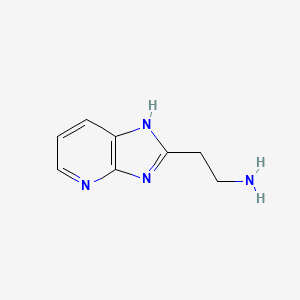 molecular formula C8H10N4 B1437816 2-(1H-Imidazo[4,5-B]pyridin-2-YL)ethanamine CAS No. 802829-07-8