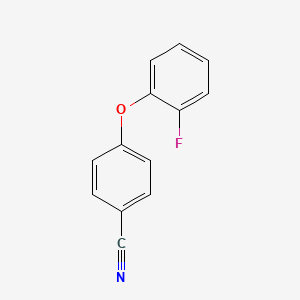molecular formula C13H8FNO B1437822 4-(2-Fluorophenoxy)benzonitrile CAS No. 864263-01-4