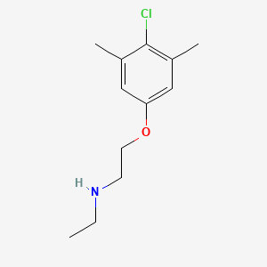 molecular formula C12H18ClNO B1437823 2-(4-Chloro-3,5-dimethylphenoxy)-N-ethyl-1-ethanamine CAS No. 1040685-98-0