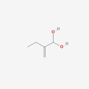 molecular formula C5H10O2 B14378233 2-Methylidenebutane-1,1-diol CAS No. 88448-44-6