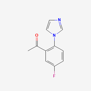 1-[5-fluoro-2-(1H-imidazol-1-yl)phenyl]ethan-1-one