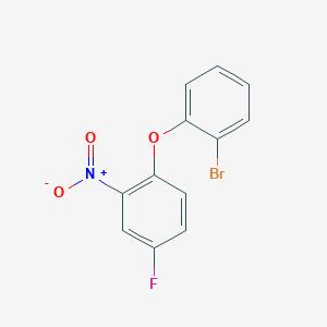 molecular formula C12H7BrFNO3 B1437825 1-(2-Bromophenoxy)-4-fluoro-2-nitrobenzene CAS No. 1019508-64-5