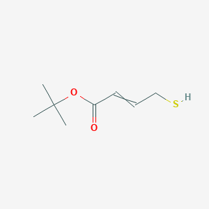 molecular formula C8H14O2S B14378251 tert-Butyl 4-sulfanylbut-2-enoate CAS No. 89936-87-8