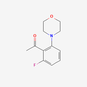1-[2-Fluoro-6-(morpholin-4-yl)phenyl]ethan-1-one