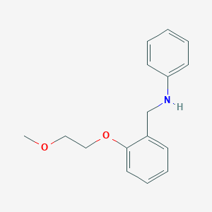 N-[2-(2-Methoxyethoxy)benzyl]aniline