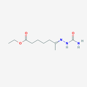 molecular formula C10H19N3O3 B14378301 Ethyl 6-(2-carbamoylhydrazinylidene)heptanoate CAS No. 90124-79-1