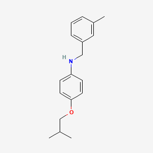 molecular formula C18H23NO B1437831 4-Isobutoxy-N-(3-methylbenzyl)aniline CAS No. 1040687-93-1