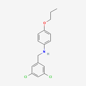 molecular formula C16H17Cl2NO B1437832 N-(3,5-Dichlorobenzyl)-4-propoxyaniline CAS No. 1040689-13-1