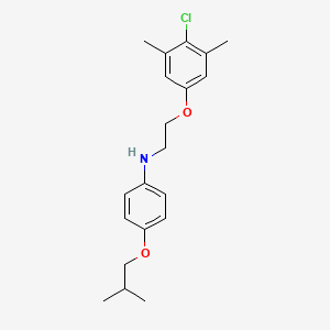 molecular formula C20H26ClNO2 B1437833 N-[2-(4-Chloro-3,5-dimethylphenoxy)ethyl]-4-isobutoxyaniline CAS No. 1040687-77-1