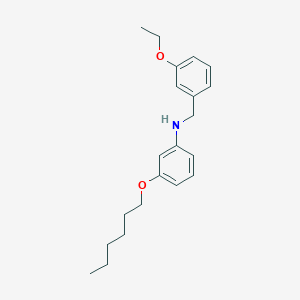 molecular formula C21H29NO2 B1437837 N-(3-Ethoxybenzyl)-3-(hexyloxy)aniline CAS No. 1040682-75-4