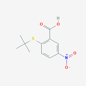 molecular formula C11H13NO4S B1437839 2-(叔丁基硫基)-5-硝基苯甲酸 CAS No. 1019539-13-9
