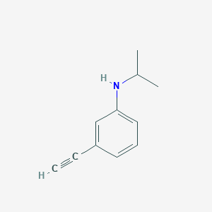 molecular formula C11H13N B1437840 3-ethynyl-N-(propan-2-yl)aniline CAS No. 1021135-59-0