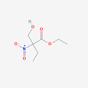 molecular formula C7H13NO5 B14378407 Ethyl 2-(hydroxymethyl)-2-nitrobutanoate CAS No. 88226-53-3