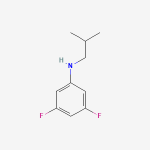 molecular formula C10H13F2N B1437842 (3,5-二氟苯基)异丁胺 CAS No. 1020962-86-0