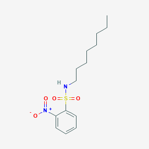 molecular formula C14H22N2O4S B14378422 Benzenesulfonamide, 2-nitro-N-octyl- CAS No. 89840-68-6