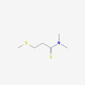 molecular formula C6H13NS2 B143785 N,N-Dimethyl-3-methylsulfanylpropanethioamide CAS No. 131136-82-8