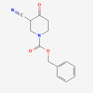 molecular formula C14H14N2O3 B1437850 Benzyl 3-cyano-4-oxopiperidine-1-carboxylate CAS No. 916423-53-5