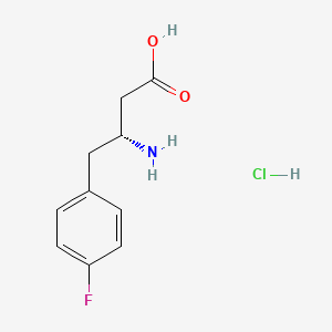 molecular formula C10H13ClFNO2 B1437851 (R)-3-氨基-4-(4-氟苯基)丁酸盐酸盐 CAS No. 331763-69-0