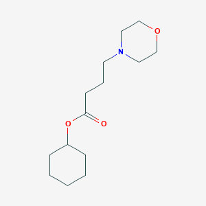 molecular formula C14H25NO3 B14378556 Cyclohexyl 4-(morpholin-4-yl)butanoate CAS No. 88217-67-8
